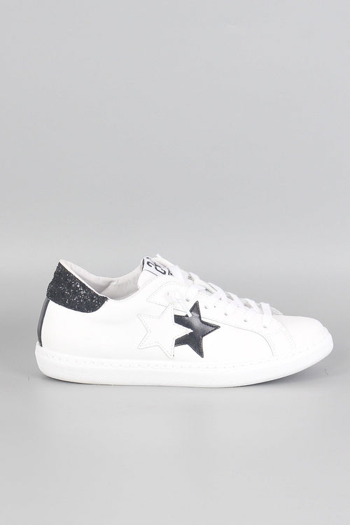 Sneaker One Star Glitter Bianco/nero - 1