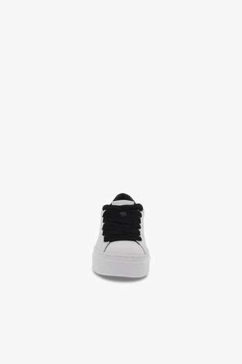 Sneakers WEIGHTLESS LOW TOP in pelle e nylon bianco e nero - 4