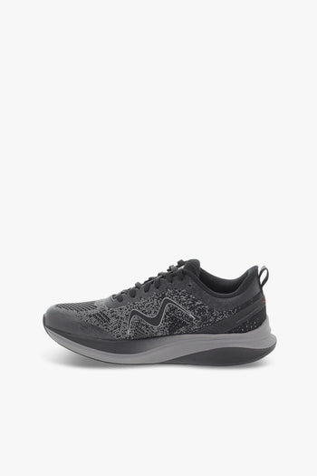 Sneakers HURACAN 3000 LACE UP M in tessuto e ecopelle nero e grigio - 3