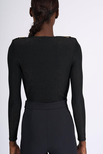 Body Lurex Nero Donna - 4