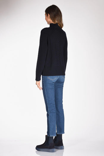 Maglia Lupetto Blu Donna - 5