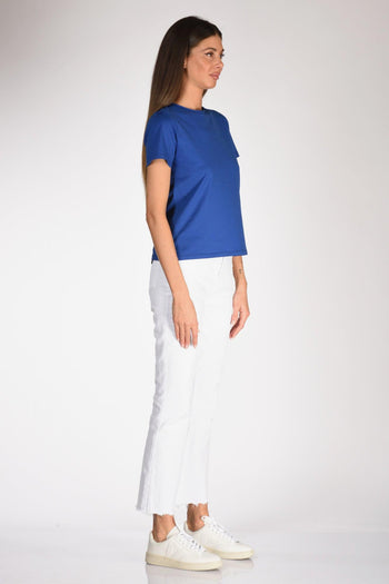 Tshirt Girocollo Bluette Donna - 4