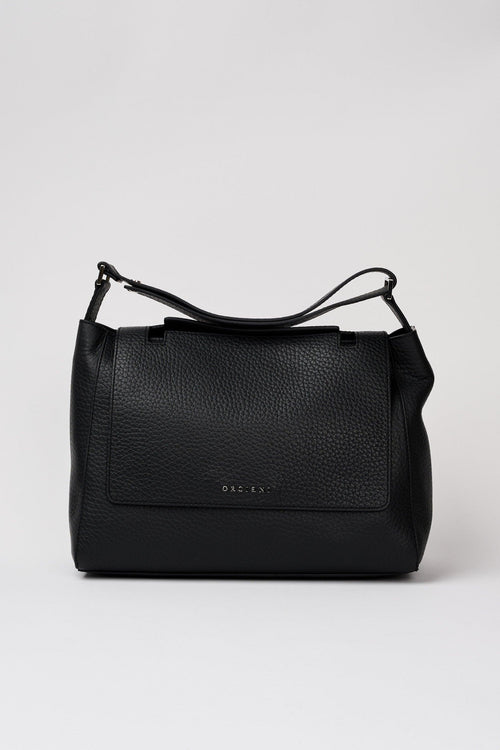 Borsa Sveva Media in Pelle Nero