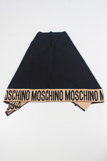 Poncho Logo Lurex Nero/oro - 2