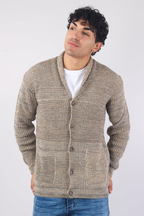 Cardigan Melange Peruviano Nero