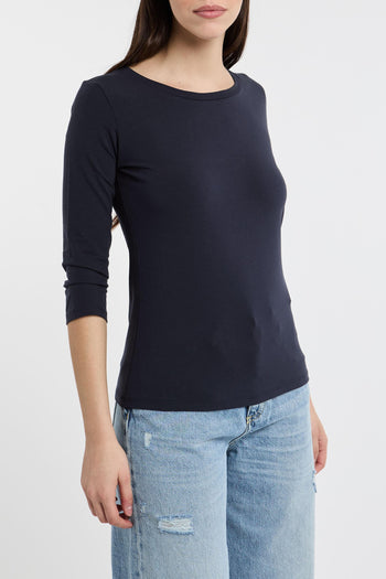 Max Mara T-Shirt 34 Blu in Cotone/Elastane - 3