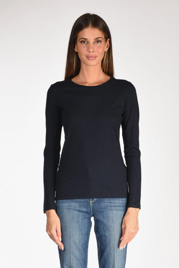 Paris Maglia Girocollo Blu Donna - 2