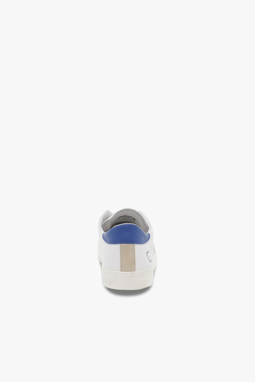 Sneakers HILL LOW CALF WHITE-BLUETTE in pelle bianco e bluette - 2