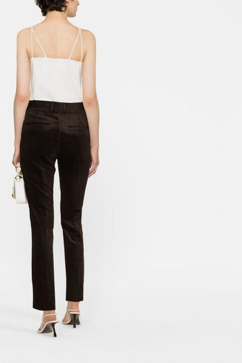Pantalone Multicolore slim a vita alta - 3