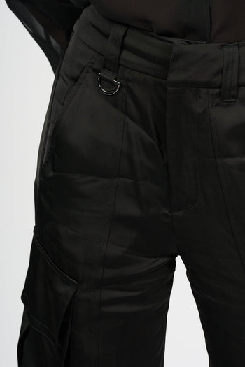 Pantalone Police Raso Nero Donna - 6