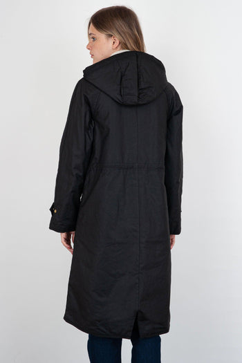 Parka Long Cannich Wax Nero - 4