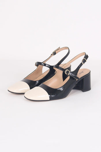 Chanel Bicolore C/tacco Vera P Nero/burro - 2