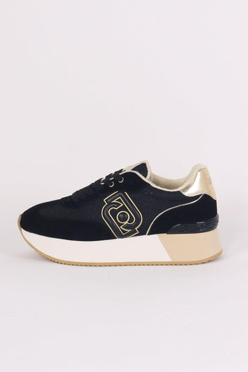 Sneaker Dreamy Suede Mesh Black/gold - 4
