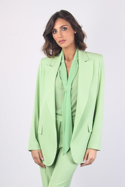 Giacca Sciallata No Bottoni Verde