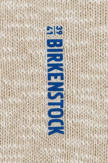 Calzino Cotton Slub in Cotone Bianco e Beige - 4