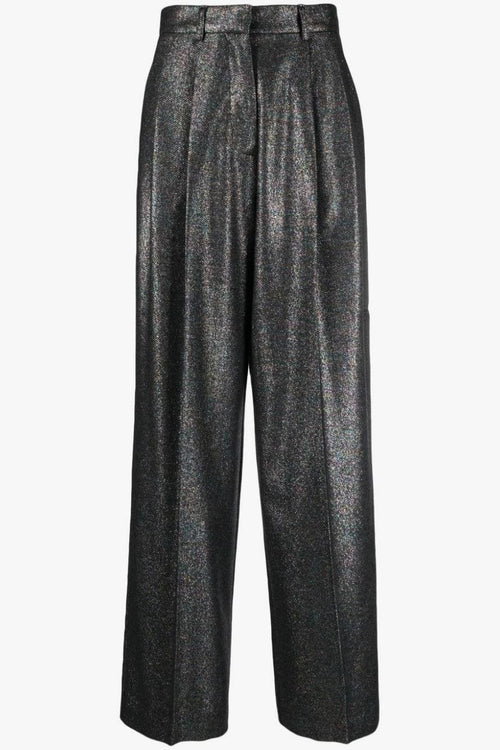 Pantalone Trama Metallizzata in Lana/Poliammide Multicolore