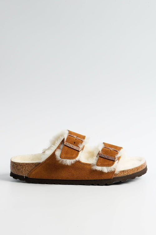 Ciabatta Arizona Shearling Cammello Donna