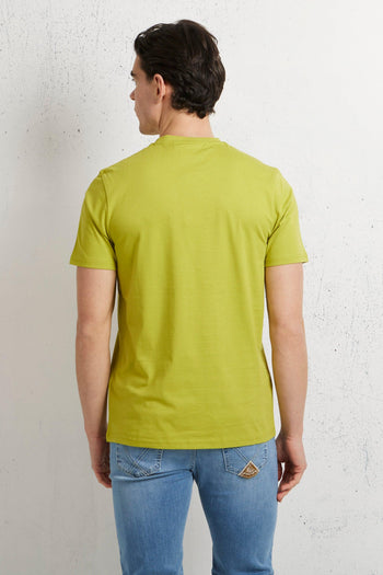 Plain T-shirt Verde Uomo - 2