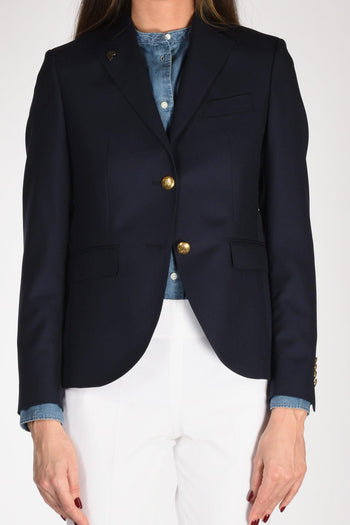 Blazer Monopetto Blu Donna - 3