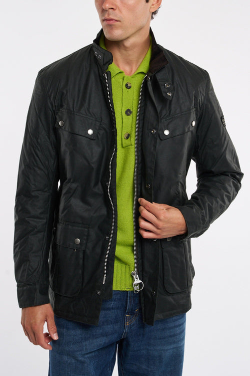 Duke Wax Jacket Sage Green - 2