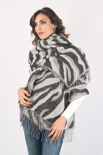 Poncho Jaquard Zebra - 3