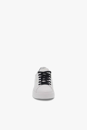 Sneakers LOW TOP LEVEL UP in pelle bianco e nero - 4