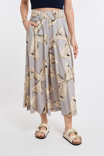 Pantalone culotte in cotone - 2