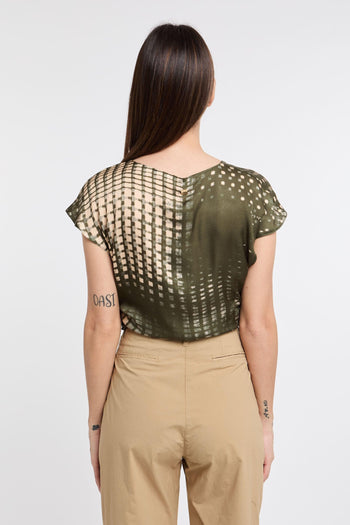 Blusa incrociata in viscosa - 7