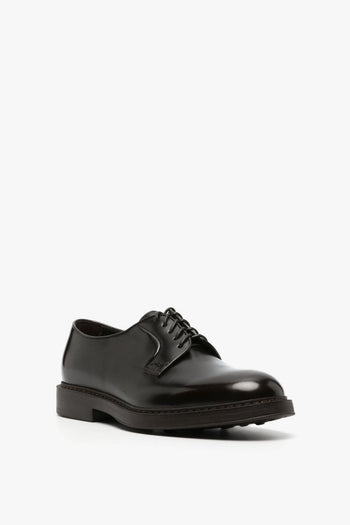 Scarpe Marrone Pelle Stringate - 2