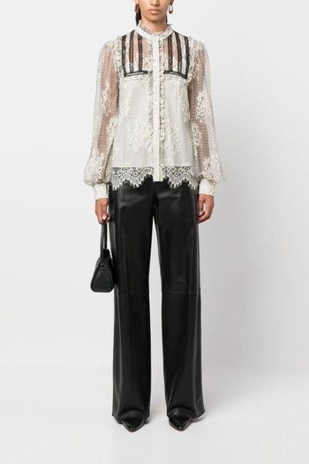 Camicia Bianco Donna Pizzo - 3