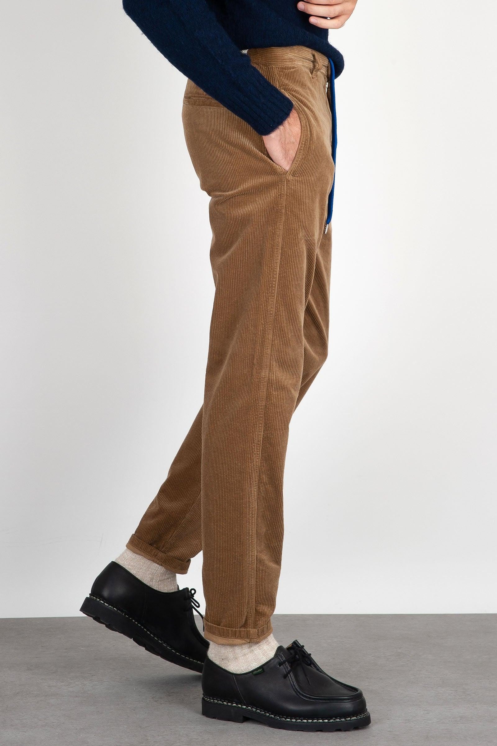 Pantaloni Uomo In Velluto A Coste Larghi – Jogger Casual Elasticizzati In Vita, Moda Invernale Comoda Per Il Tempo Libero E L'Escursionismo