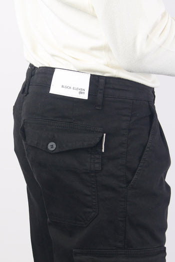 Pantalone Cargo Nero - 7