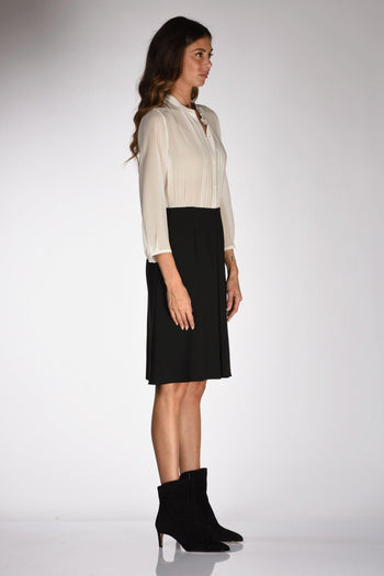 Abito Bitessuto Bianco/nero Donna - 4