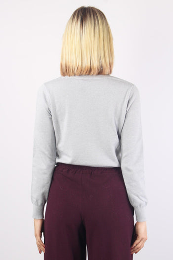 Maglia Scatoletta Lurex Grigio - 2