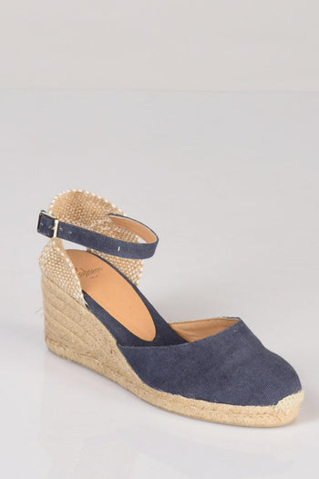 Espadrillas Zeppa Blu Chiaro Donna - 3
