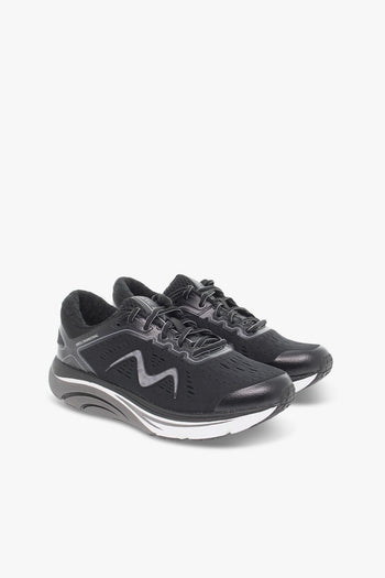 Sneakers GTC-2000 LACE UP RUNNING M in tessuto e ecopelle nero e grigio - 5