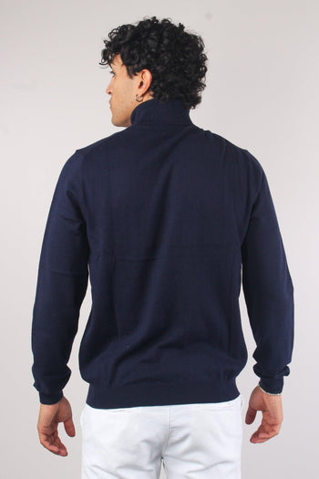 Maglia Collo Alto Basica Navy Blue - 2