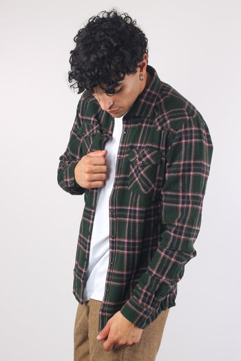 Camicia Texana Check Verde - 4
