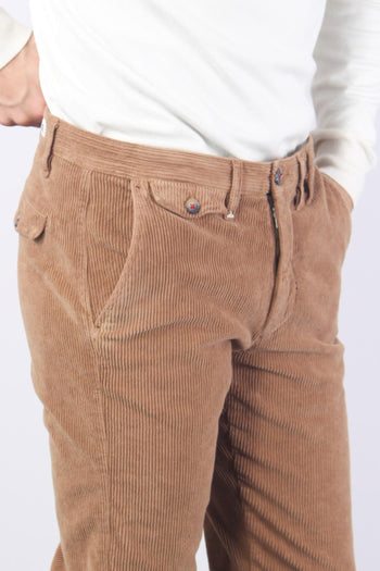 Pantalone Chino Velluto Cammello - 6