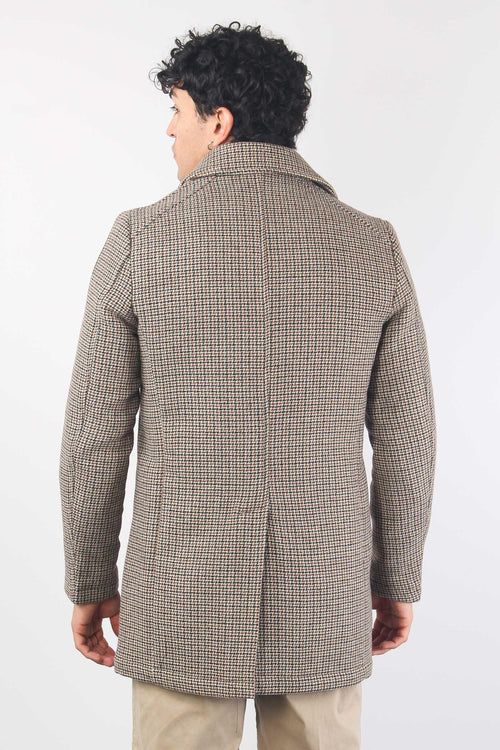 Cappotto Tweed Moro/nero