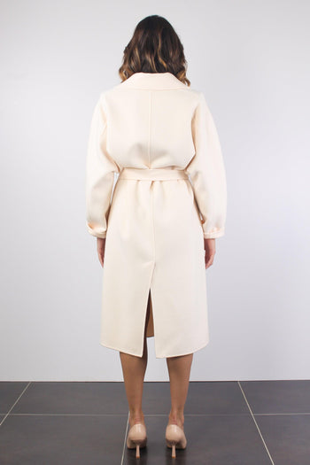 Cappotto Lana Vestaglia Burro - 5