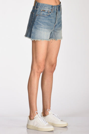 Shorts 5 Pocket Blu Jeans Donna - 4