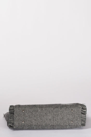 Saint Barth Borsa Vanity W Grigio Scuro/bianco Donna - 7