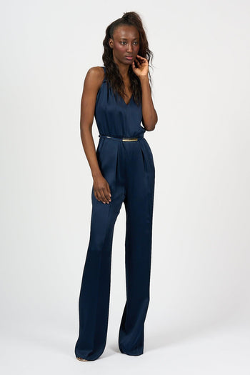 Tuta Pino Satin Blu Scuro Donna - 5