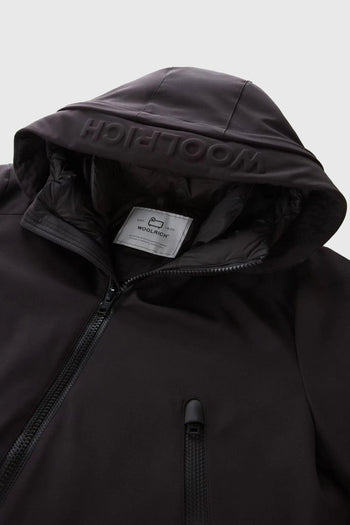 Parka Tech Softshell Nero Piumino - 5