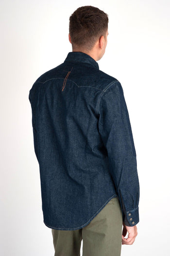 Camicia Denim El Paso Blu Scuro - 4