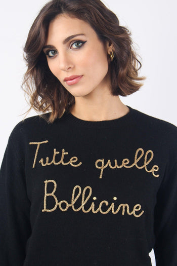 Girocollo Tutte Quelle Bollici Nero - 5