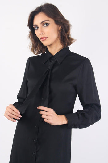 Abito Camicia Con Cravatta Nero - 6