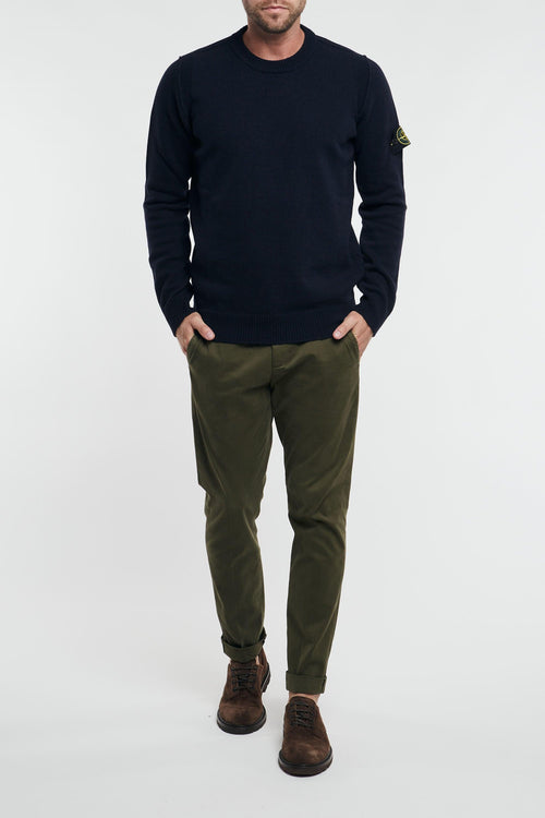 Maglia Lambswool Blu Uomo