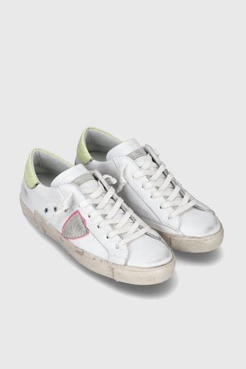 Sneaker Prsx Veau Croco Pop Blanc Jaune Bianco/giallo Fluo Donna - 2